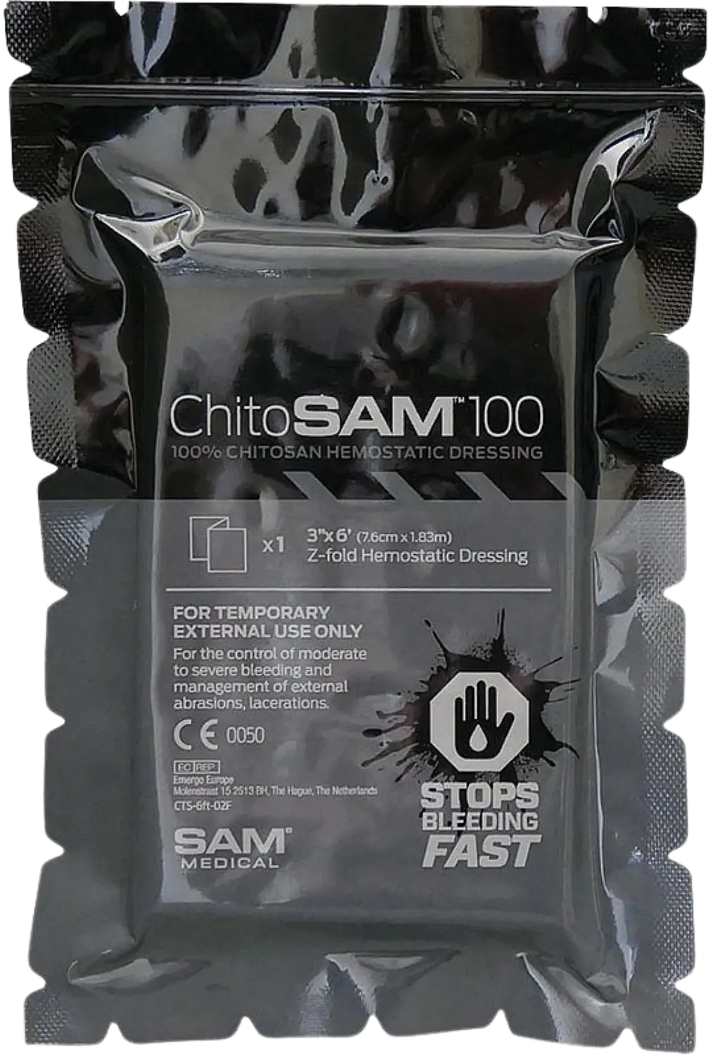 Chitosam haemostatic gauze
